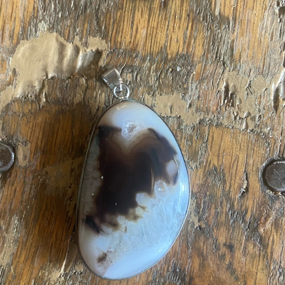 Beautiful 925 natural stone pendant